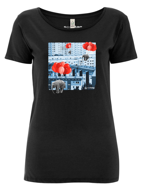 Flying Elephants – Ladyshirt