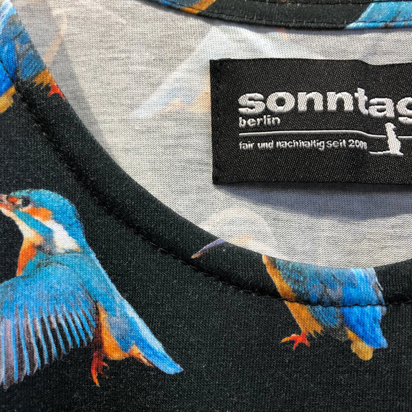 Eisvögel – Top aus Biobaumwolle, Textildesign by sonntag berlin!