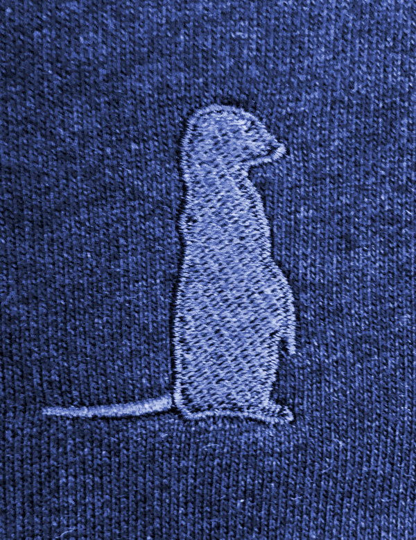 Gesticktes Erdmännchen-Logo – Hoodie | mehrere Farben