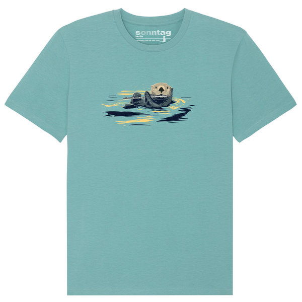 Otter mit Querflöte – Unisex T-Shirt